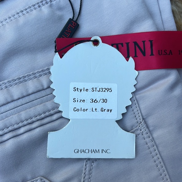 Plantini NWT Pale Grey jeans relaxed fit straight leg Nice! men’s sz W 36 X L 30 - Picture 6 of 8
